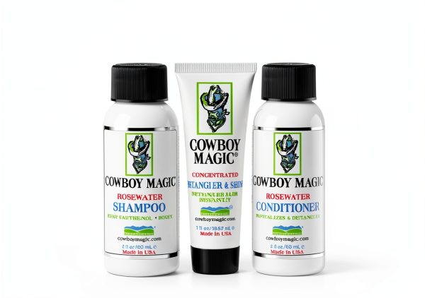 Cowboy Magic Horse Care Sample Kit Detangler Shampoo-0