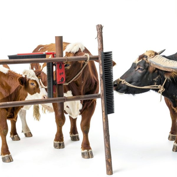 Sayutie Livestock Brush Durable Plastic Grooming Tool-4