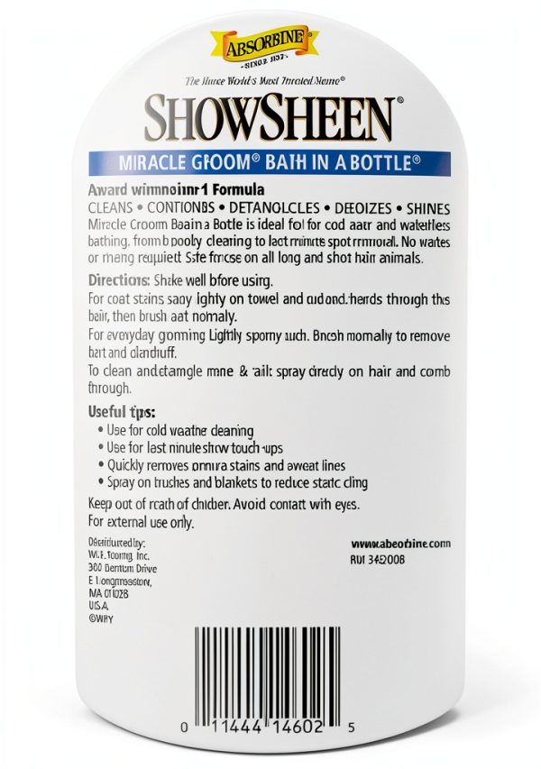 Absorbine ShowSheen Waterless Horse Coat Cleaner Shine-5