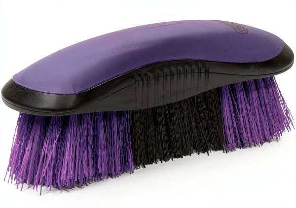 Weaver Leather Horse Brush Contoured Handle Dirt Removal-0