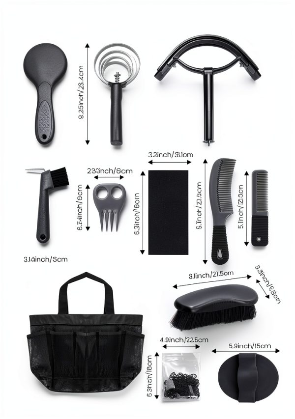 Horse Grooming Kit Professional 12-Piece Set for All Riders-2