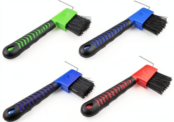 BOTH WINNERS Horse Hoof Pick Set 4 Colors Rubber Grip-0