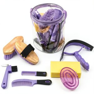 Cunhill Horse Grooming Kit Tote Bag Brushes Combs Supplies-0