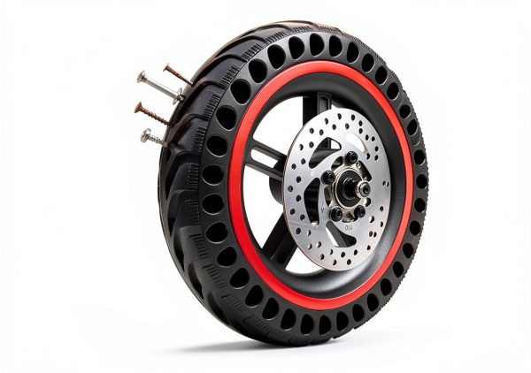 QnQ 8.5 Inch Scooter Wheel Solid Tire Aluminum Hub for 110mm-5