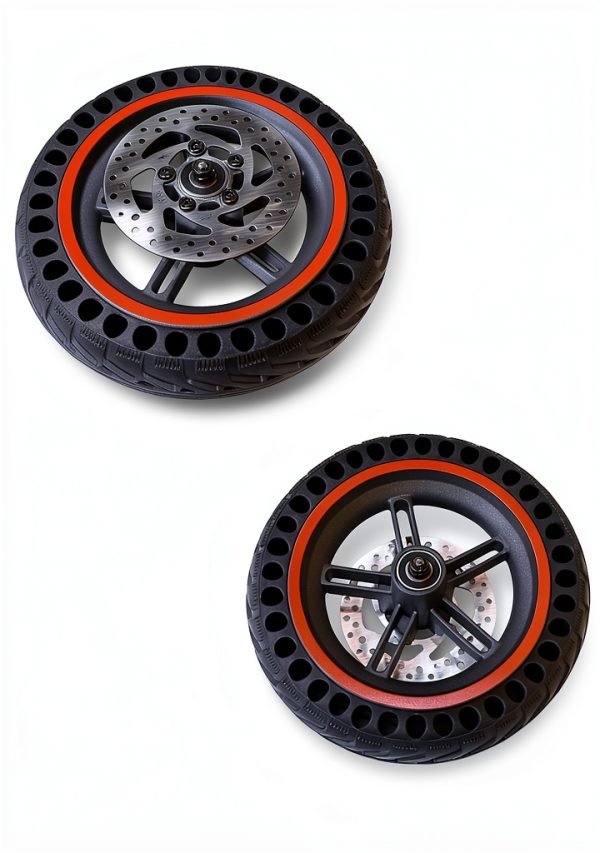 QnQ 8.5 Inch Scooter Wheel Solid Tire Aluminum Hub for 110mm-4