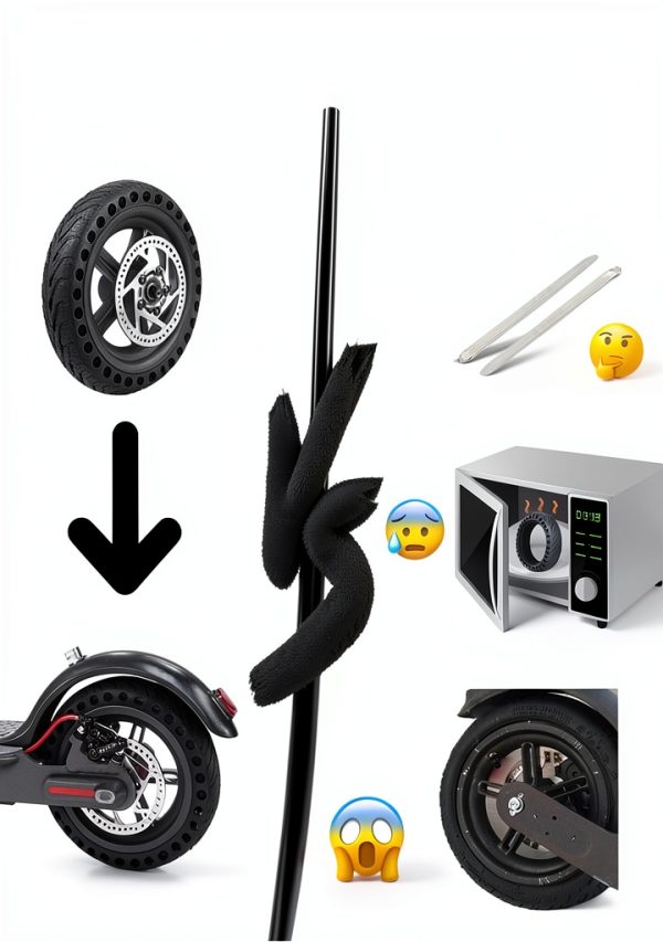 ELKATECH 8.5 Inch Scooter Wheel Grey Forged Rim L Speed-4