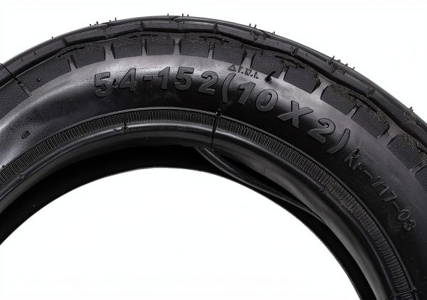 YLQYYH 10-inch Scooter Wheel 100/80R10 Directional Tire 2in Width-3