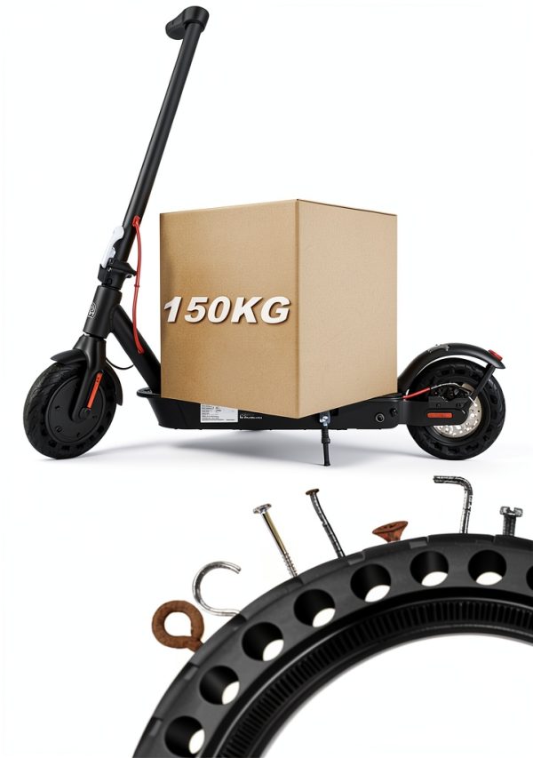 BABEJIA 8.5x2 City Lite Solid Scooter Tire Black 2-Pack-3
