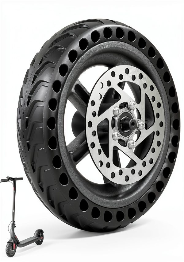 ELKATECH 8.5 Inch Scooter Wheel Grey Forged Rim L Speed-0