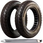 TOCBEUU 10X2.125 Solid Tire for Electric Scooters Black Non Slip-0