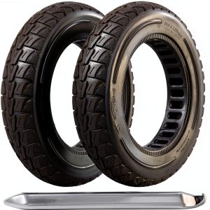 TOCBEUU 10X2.125 Solid Tire for Electric Scooters Black Non Slip-0