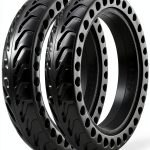 BABEJIA 8.5x2 City Lite Solid Scooter Tire Black 2-Pack-0