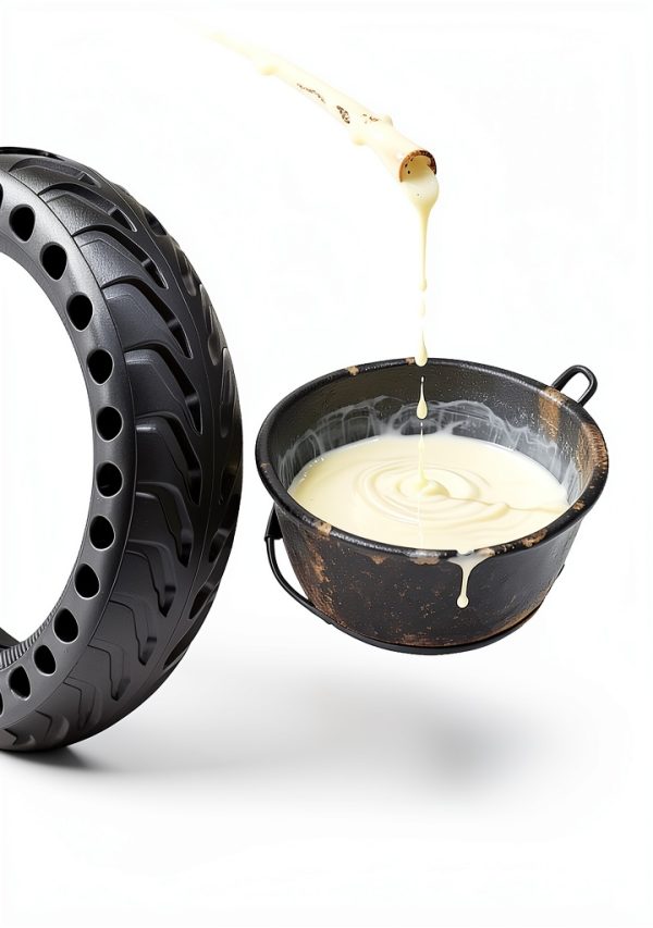 BABEJIA 8.5x2 City Lite Solid Scooter Tire Black 2-Pack-2