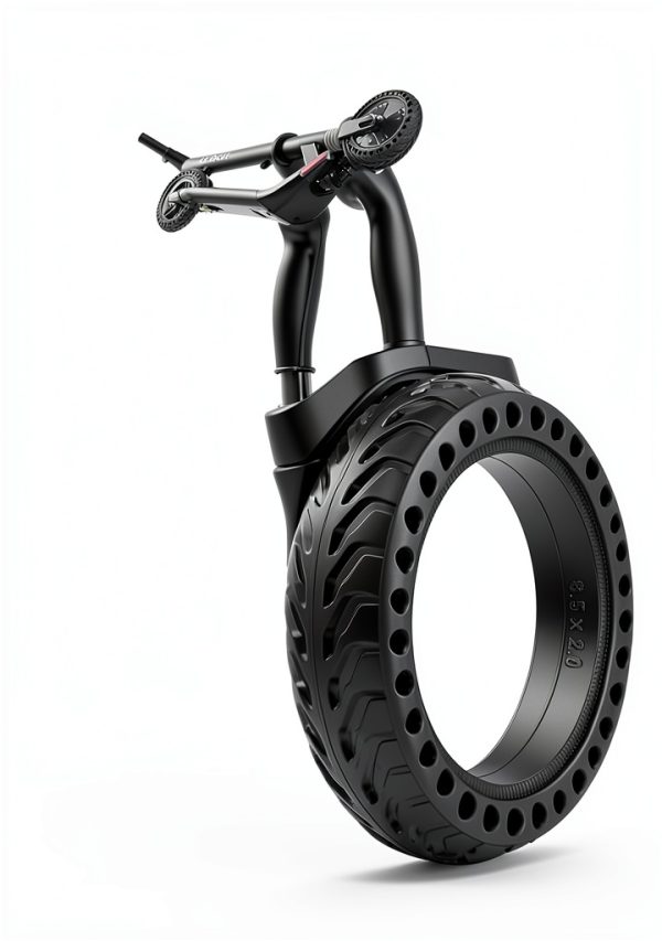 BABEJIA 8.5x2 City Lite Solid Scooter Tire Black 2-Pack-5