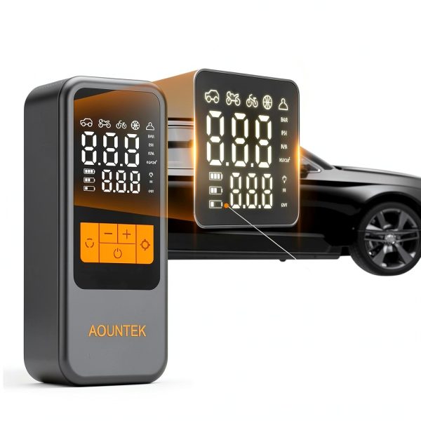 Tire Inflator AOUNTEK Portable Compressor Q16 150 PSI Digital LCD-2