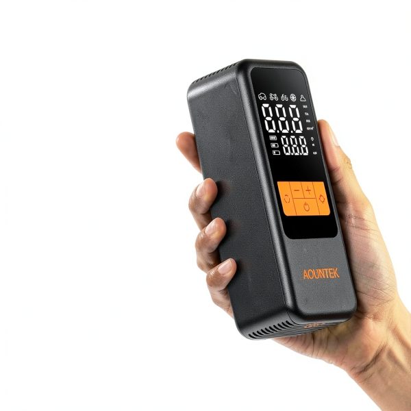 Tire Inflator AOUNTEK Portable Compressor Q16 150 PSI Digital LCD-3