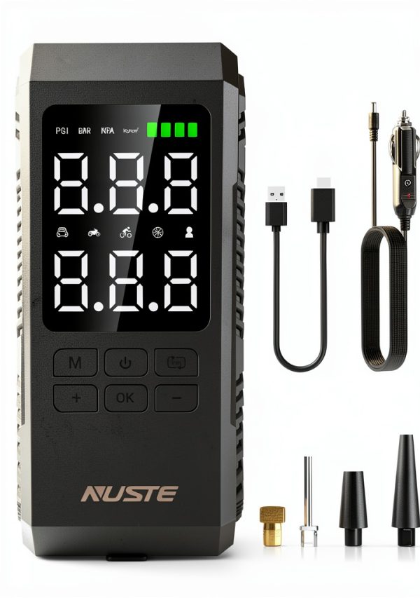 Tire Inflator Portable Air Compressor NUSTE 150PSI Battery Powered-0