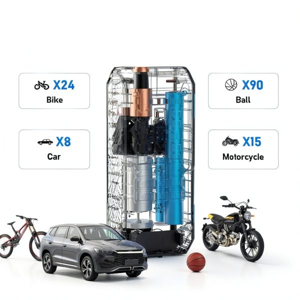 Tire Inflator Portable Air Compressor NUSTE 150PSI Battery Powered-4