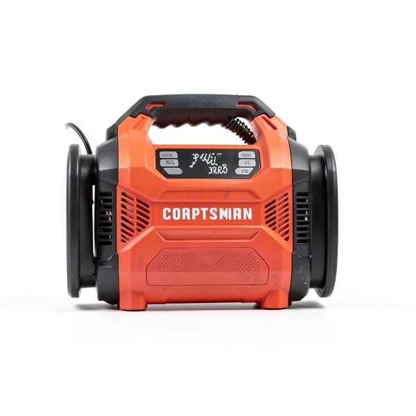CRAFTSMAN Tire Inflator, Portable Air Compressor 150 PSI, Dual Power 12V DC/120V AC, Auto Shut-Off with Digital Gauge, 2-in-1 Inflator & Blower, LED Light for Car, Bike, and Inflatables-5