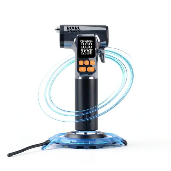 Gardon Tire Inflator Portable Air Compressor - 8 in 1 Air Pump, Window Breaker, Seatbelt Cutter, Ball Pump, Bike Pump, Digital Tire Pressure Gauge, SOS, Flashlight, Tech Gadgets Car Accessories-1